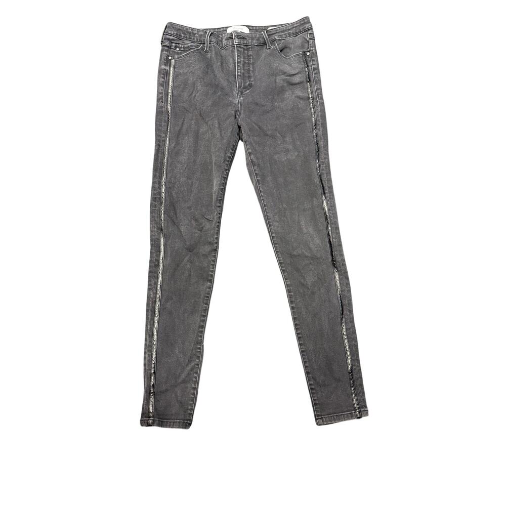 Skinnygirl Broadway Women’s Jeans Size 10 30 High Rise Skinny Black Gray Denim